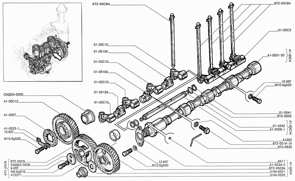 Головка цилиндров двигателя ЯМЗ-238АК