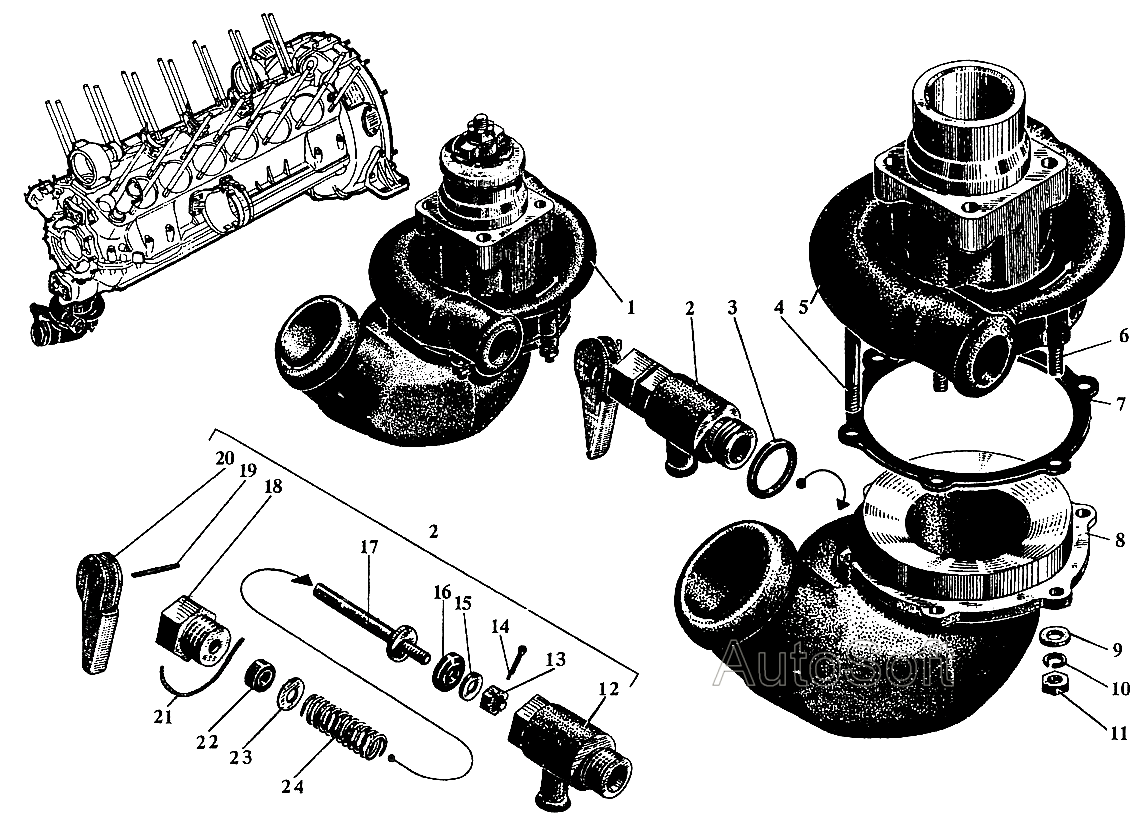 Педаль акселератора и привод дроссельной заслонки (МеМЗ-З3071)