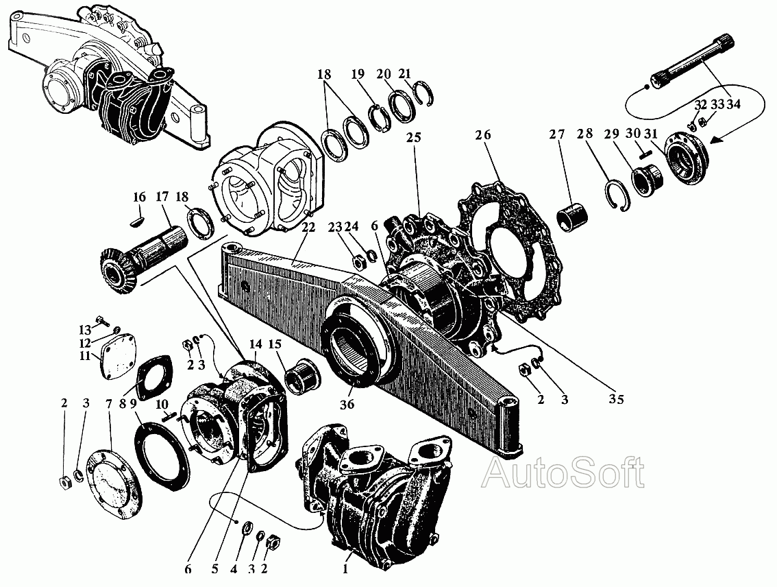 Синхронизатор 1-й и 2-й передач, вилка выключения 1-й и 2-й, 3-й и 4-й передач в коробке передач (для автомобилей выпуска с 2004 года)